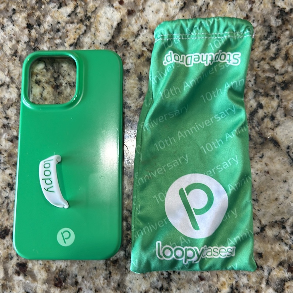 Loopy green loopy case Righty used for iPhone 14 Pro Max limited edition.